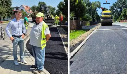 Nowy chodnik w Malczycach na finiszu – inwestycja poprawi bezpieczeństwo mieszkańców