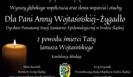 Kondolencje od władz Gminy Środa Śląska