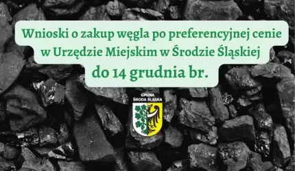 Wnioski o preferencyjny zakup węgla do 14 grudnia
