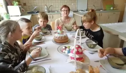 Szkolne Koło Caritas zorganizowało spotkanie wielkanocne