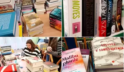 Kilkaset nowych książek w bibliotece Powiatowego Zespołu Szkół nr 1