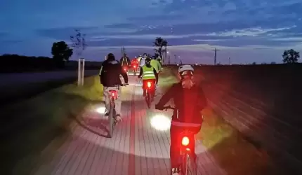 Nocy rajd rowerowy szlakiem tajemniczych miejsc w powiecie