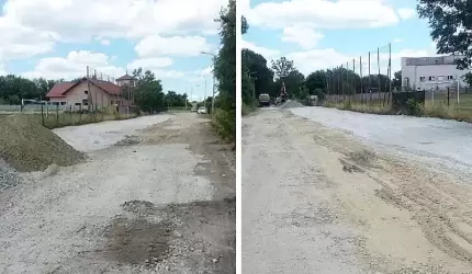 Trwa rewitalizacja ul. Sportowej w Rakoszycach