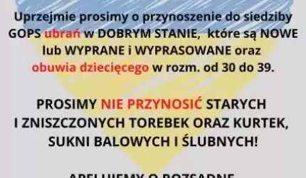 Apel średzkiego GOPS do mieszkańców!