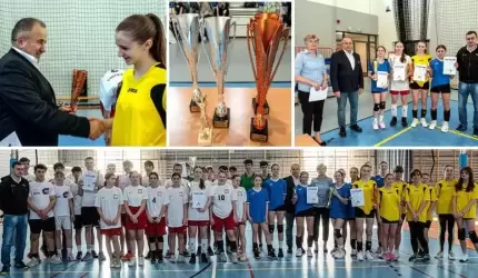 Święto siatkówki w szkole w Lutyni