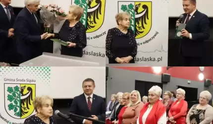 Jadwiga Jac z medalem „Zasłużony dla Gminy Środa Śląska”