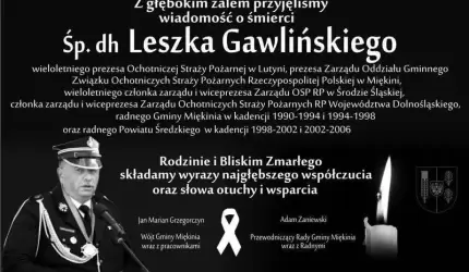 Kondolencje od władz Gminy Miękinia