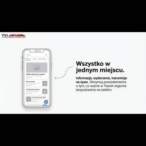 A mobile app interface showcasing news and live event updates, emphasizing local notifications for users.