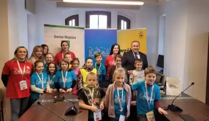 Młodzi dziennikarze w miękińskim Urzędzie Miejskim