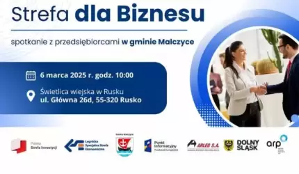 Strefa dla Biznesu - spotkanie z przedsiębiorcami w gminie Malczyce