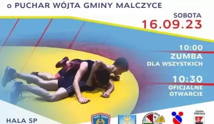 Turniej zapaśniczy o Puchar Wójta Gminy Malczyce już 16 września!