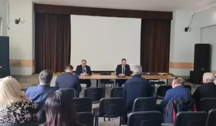 Szerokopasmowy Internet - wizyta ministra Janusza Cieszyńskiego w Miękini