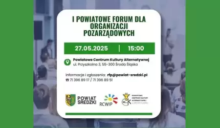 Do organizacji pozarządowych w powiecie średzkim!