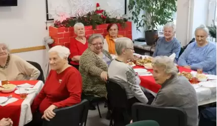 Spotkanie wigilijne w Dziennym Domu Senior+