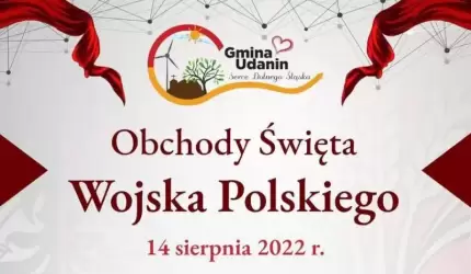 Gmina Udanin zaprasza na wspólne obchody Święta Wojska Polskiego
