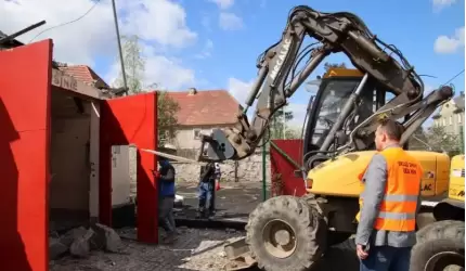 Trwają prace przygotowawcze do budowy remizy dla OSP w Lusinie