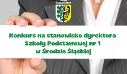 Konkurs na stanowisko dyrektora SP nr 1 w Środzie Śląskiej