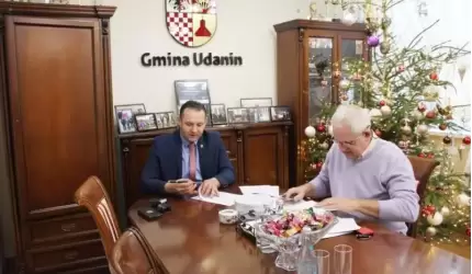 Wójt Gminy Udanin podpisał umowę na opracowanie programu funkcjonalno – użytkowego dotyczącego miejsc rekreacyjno – sportowych