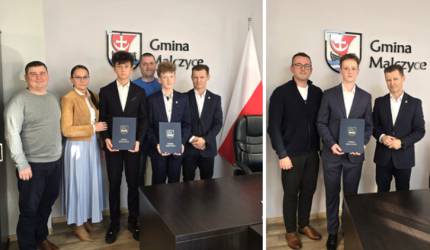 Gmina Malczyce: Gratulacje dla zdolnych uczniów!