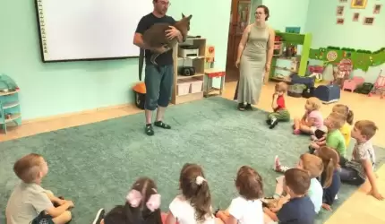 Warsztaty przyrodnicze w Kolorowym Przedszkolu w Udaninie