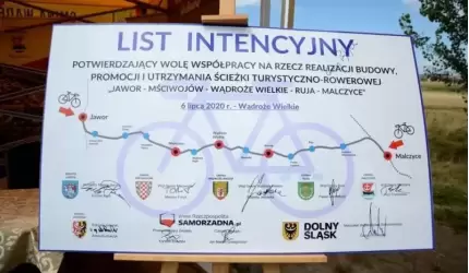 Powstanie ścieżka rowerowa łącząca 6 gmin, w tym Malczyce