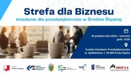 Strefa Biznesu - śniadanie dla przedsiębiorców w Środzie Śląskiej