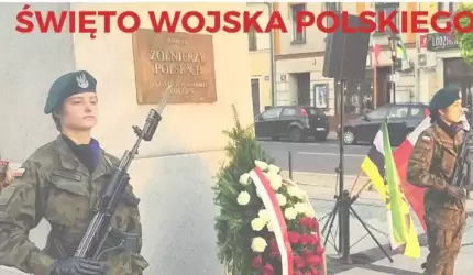 Uroczyste obchody Święta Wojska Polskiego w Środzie Śląskiej