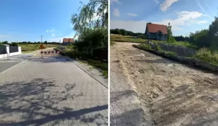 Gmina realizuje kontrakt na budowę drogi na osiedlu Buczki w Ciechowie