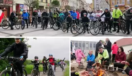 Rajdem rowerowym rozpoczęto powiatowe obchody Dnia Zwycięstwa [zdjęcia]