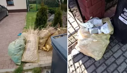 Nieprawidłowe wykorzystywanie worków do selektywnej zbiórki odpadów