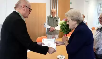 Gabriela Bogucka Honorowym Prezesem średzkich kombatantów