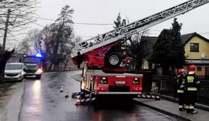 Pożar sadzy w kominie