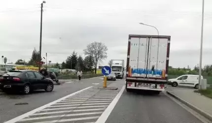 Kolizja w miejscowości Błonie