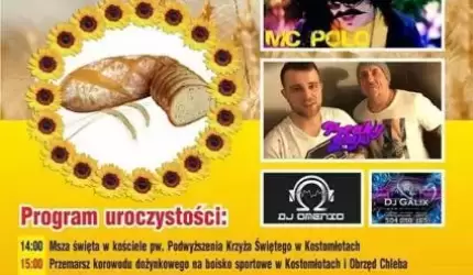 Dożynki gminne w Kostomłotach już w sobotę!