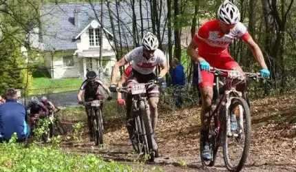BIKE MARATON. Biuro zawodów i objazd trasy w Miękini