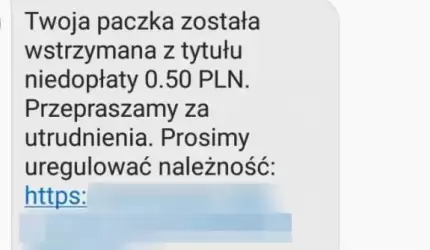Uważaj na takie wiadomości SMS. To oszustwo!
