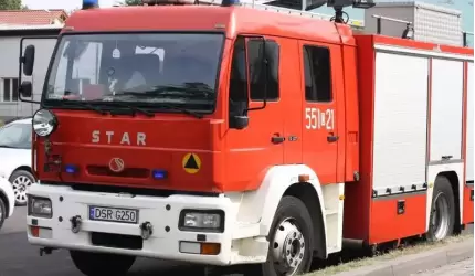 Pożar na terenie jednej z fabryk na strefie