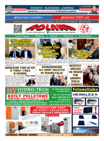 03 (377) marzec 2026 - wydanie gazety ROLAND w formacie PDF