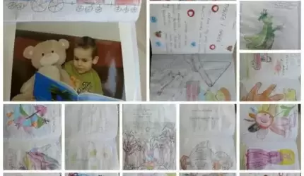 Czytające przedszkolaki