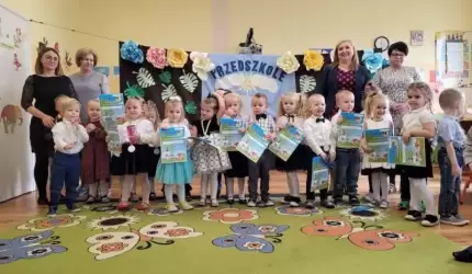 Pasowanie na Przedszkolaka w Przedszkolu w Ciechowie