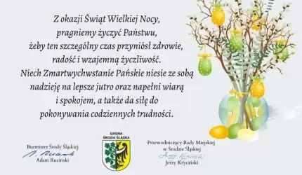 Życzenia świąteczne składają przedstawiciele Gminy Środa Śląska