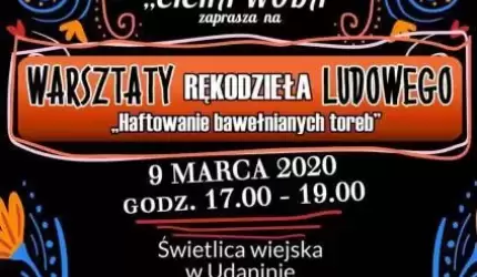 Warsztaty rękodzieła ludowego w Udaninie