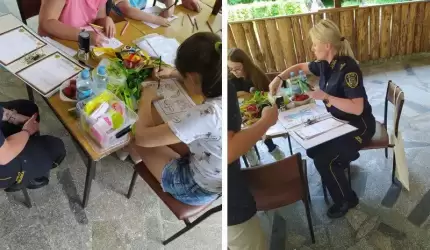 Straż Miejska w służbie dzieciom podczas obchodów Dnia Dziecka  w Cesarzowicach