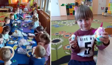Kiermasz Wielkanocny w Przedszkolu w Ciechowie