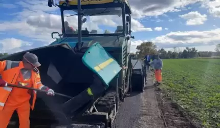 Trwa przebudowa kolejnych dróg na terenie Gminy Udanin