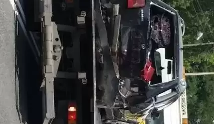 Uderzył w TAXI - o włos od tragedii