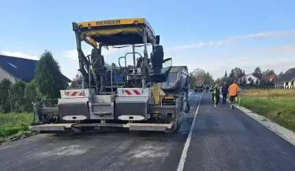 Prace nad przebudową drogi między Klęką a Białkowem dobiegają końca!
