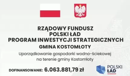 Kolejna znacząca inwestycja w gminie Kostomłoty zakończona