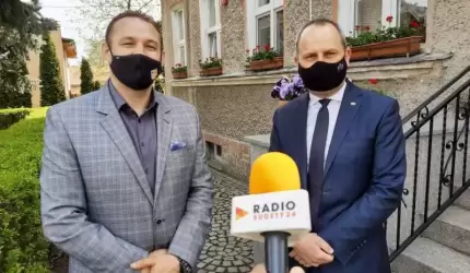 Wójt Wojciech Płaziuk i poseł Paweł Hreniak o gminie Udanin w Radiu Sudety