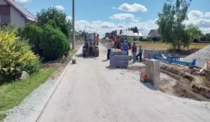 Stan prac na ul. Słonecznej w Ciechowie